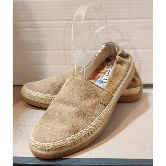 Shoes - BORN womens CASTRIES SlipOn FLATS Espadrille Suede Loafers‎ F15906 Sz 6M
